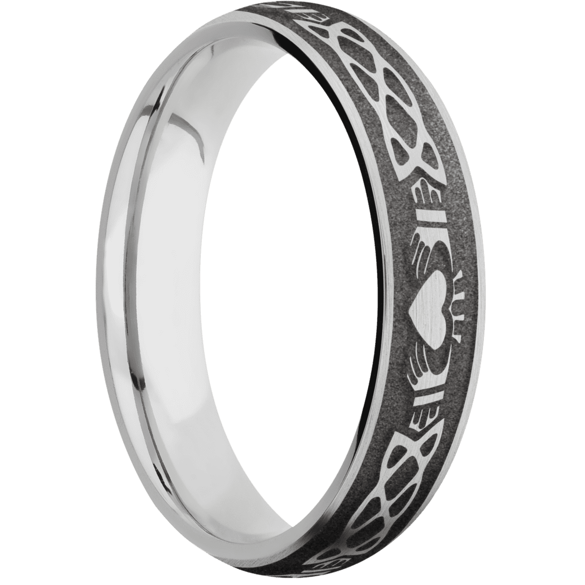 10K White Gold + Satin Finish