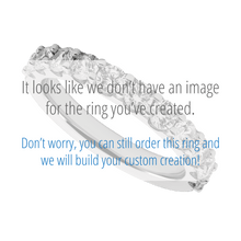 18K White Gold band with 11 Round Lab Grown Diamond having TCW-1.1