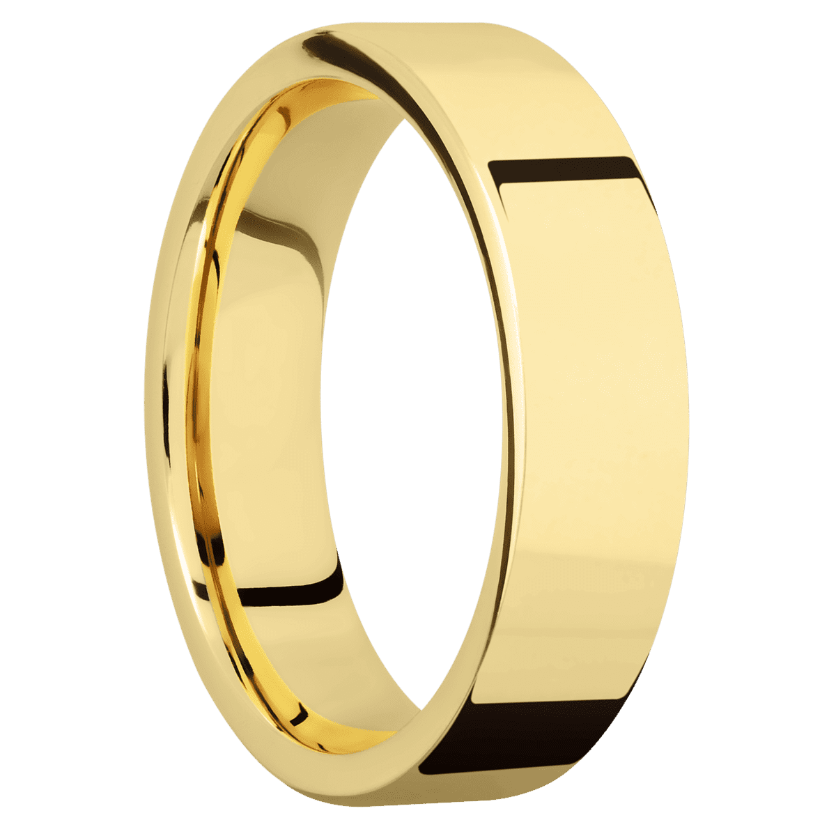 18K Yellow Gold + Polish Finish