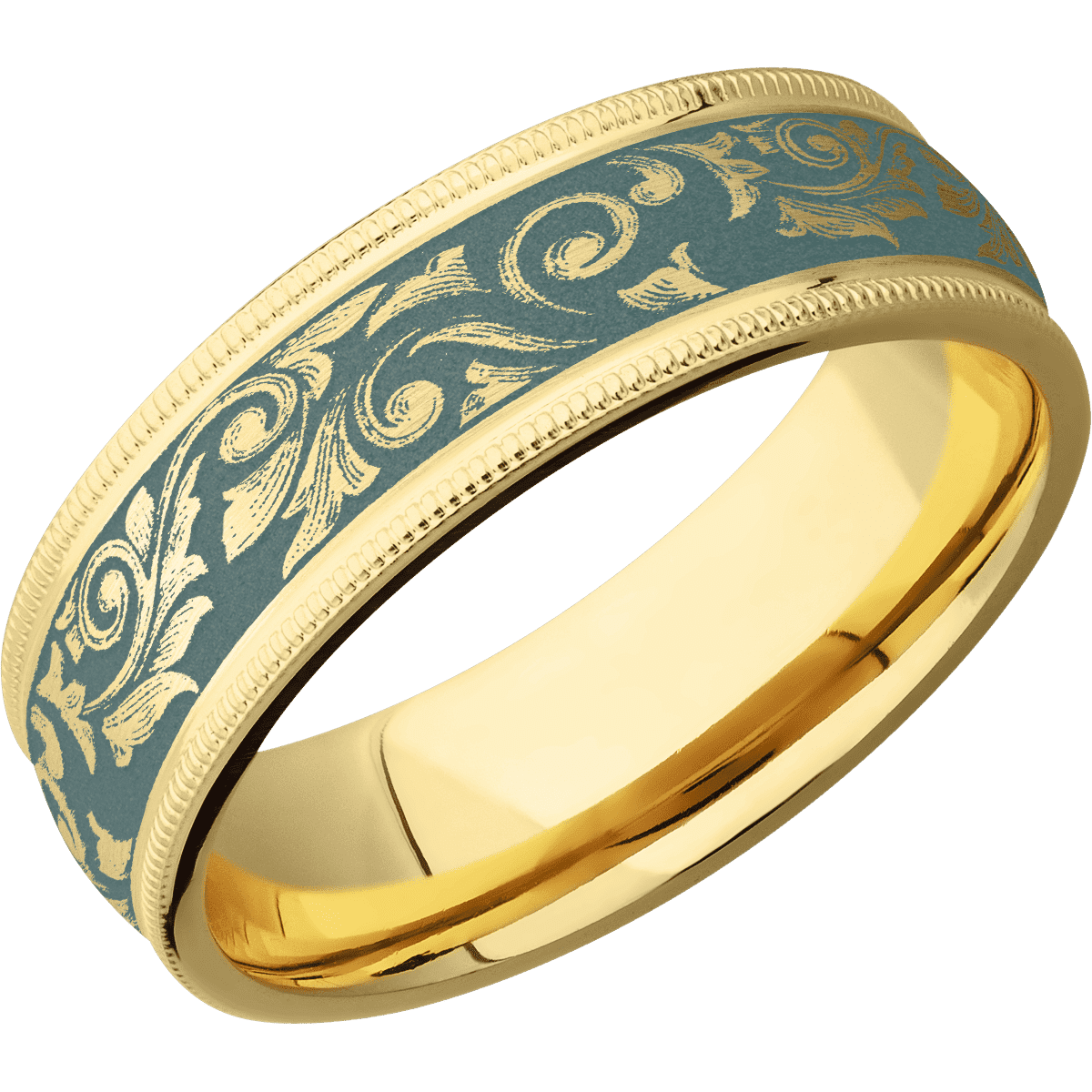 14K Yellow Gold + Satin Finish