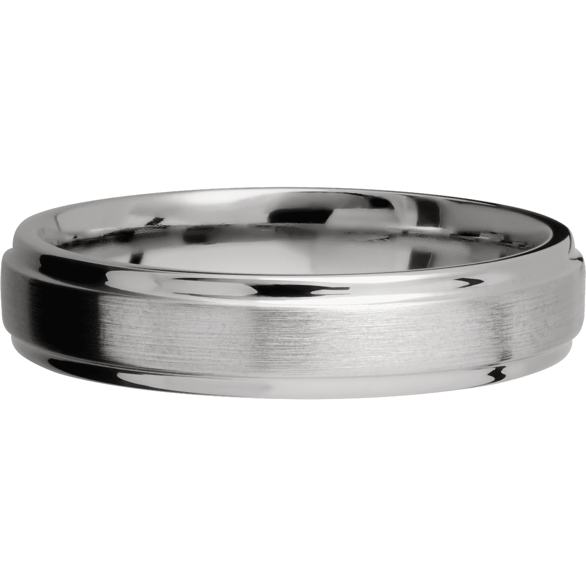 14K White Gold + Satin , Polish Finish