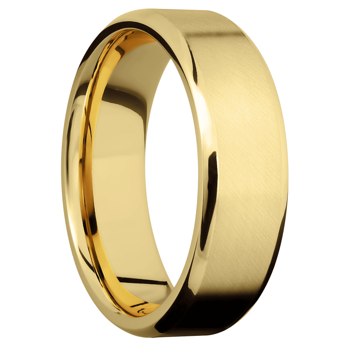 14K Yellow Gold + Anglesatin , Polish Finish