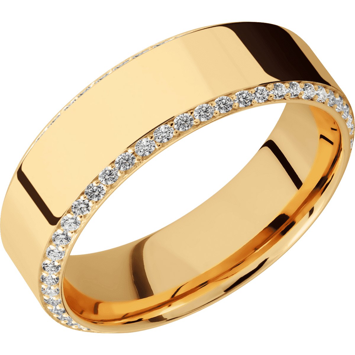 14K Yellow Gold + Polish , Polish Finish