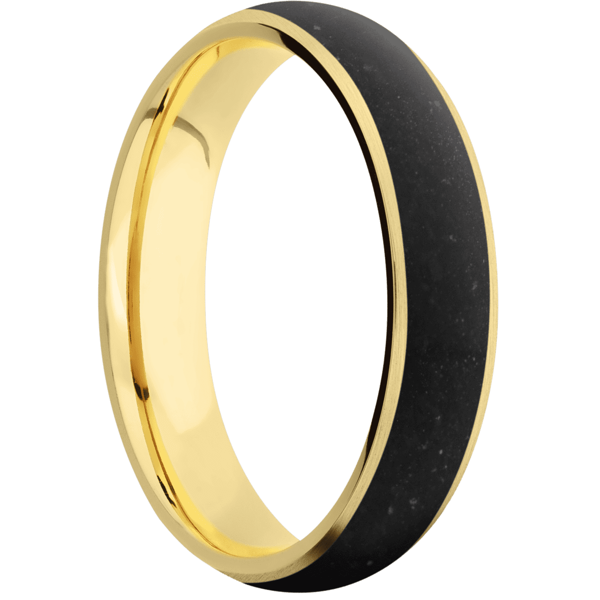 14K Yellow Gold + Satin Finish