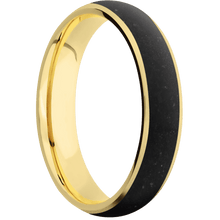 14K Yellow Gold + Satin Finish