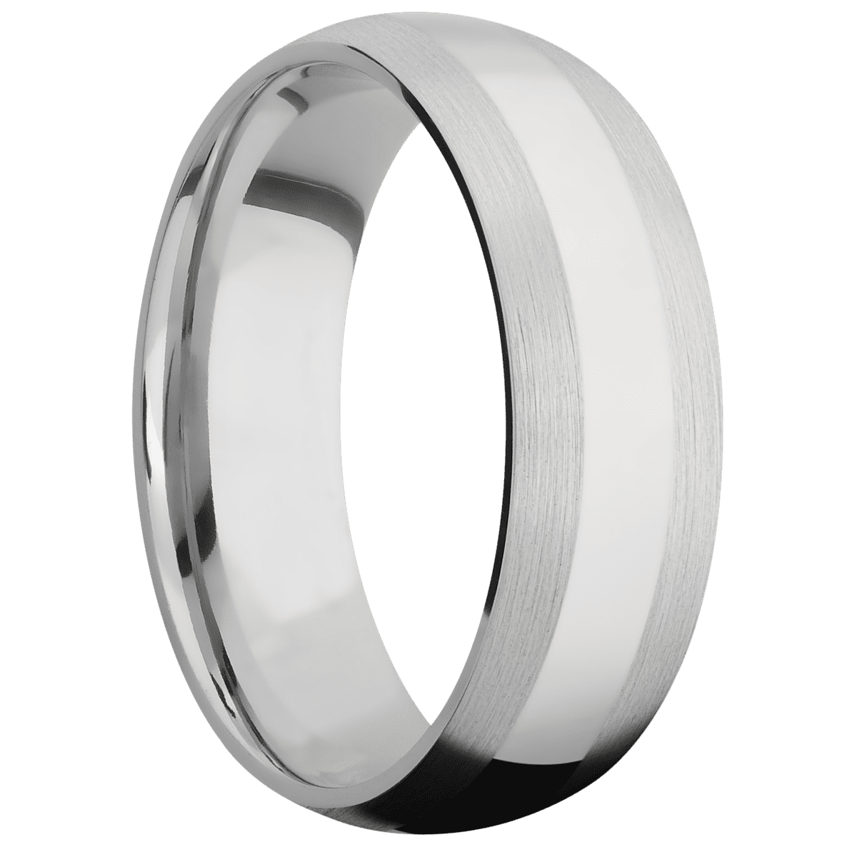 14K White Gold + Satin Finish