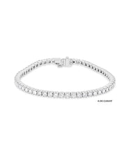 14K Gold Natural Diamond Tennis Bracelets