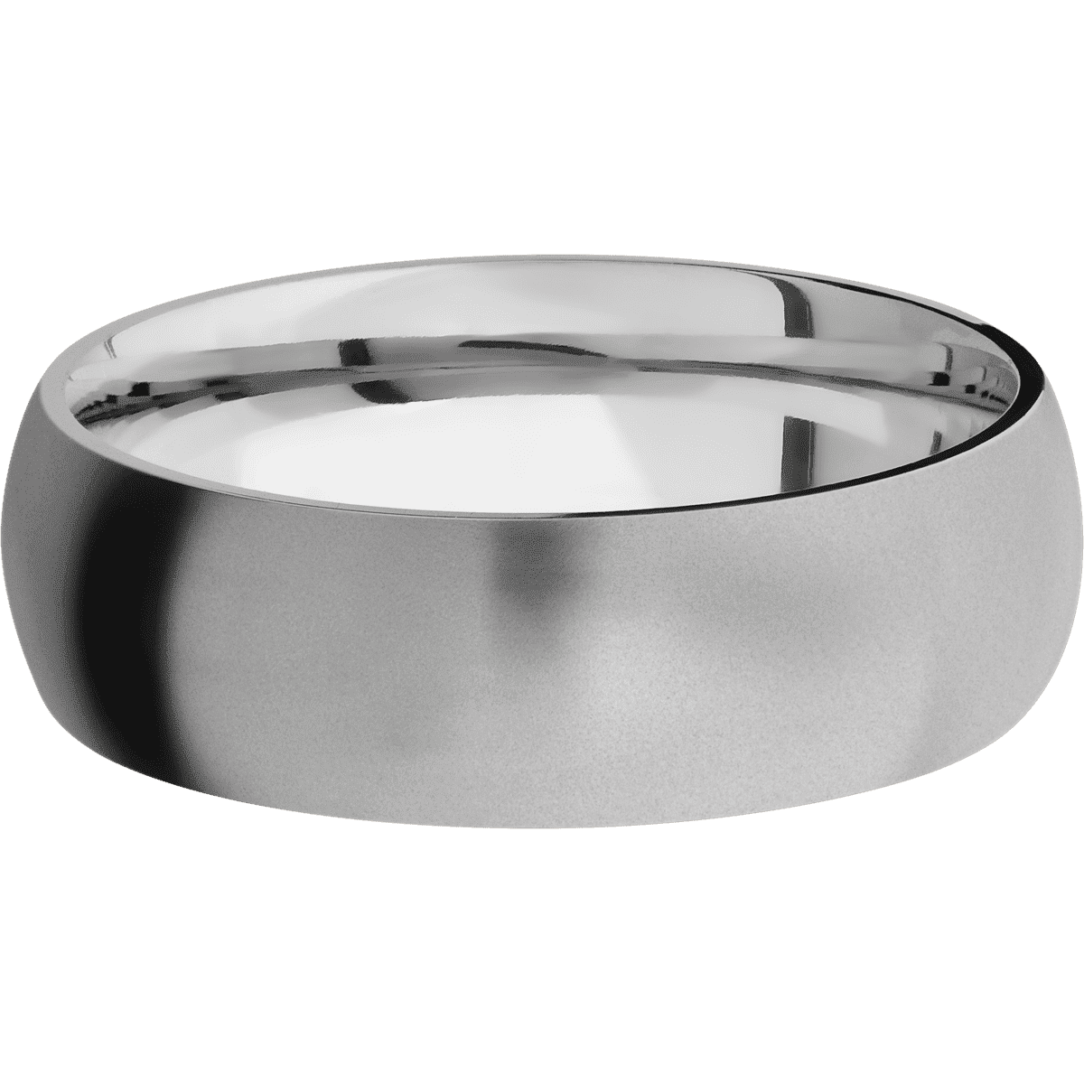 14K White Gold + Bead Finish