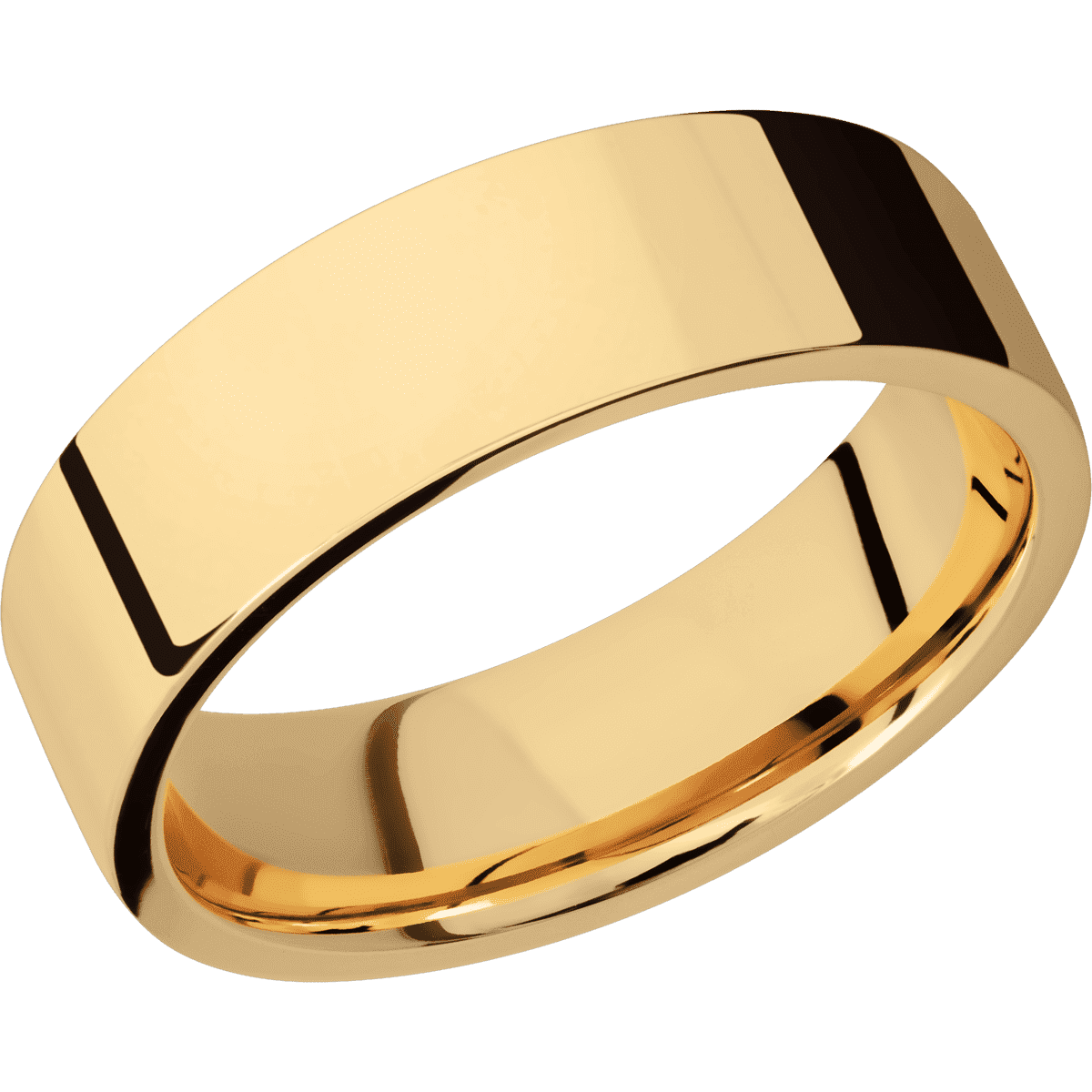 14K Yellow Gold + Polish Finish