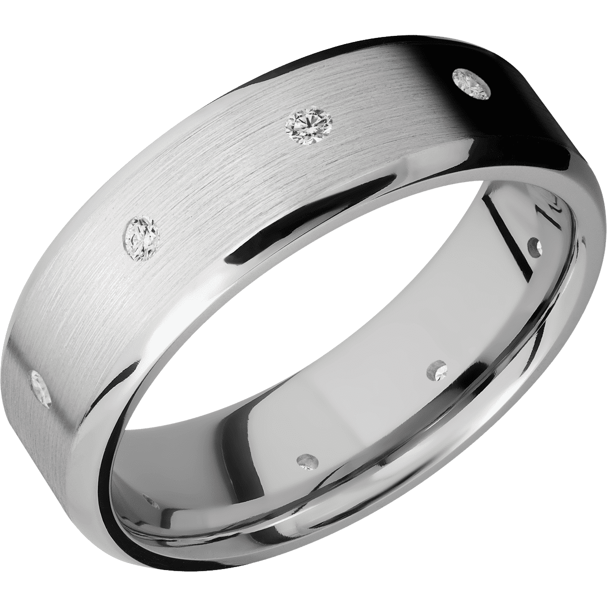 Palladium Silver + Satin , Polish Finish