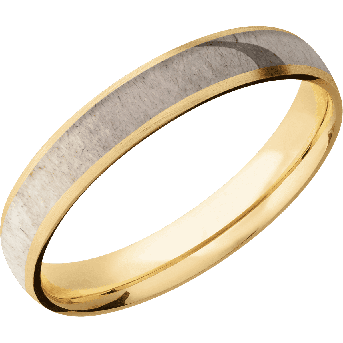 10K Yellow Gold + Satin Finish