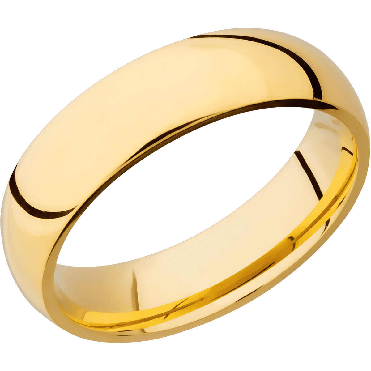14K Yellow Gold + Polish Finish