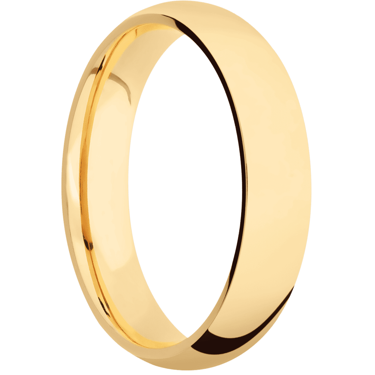14K Yellow Gold + Polish Finish