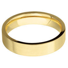 14K Yellow Gold + Satin Finish