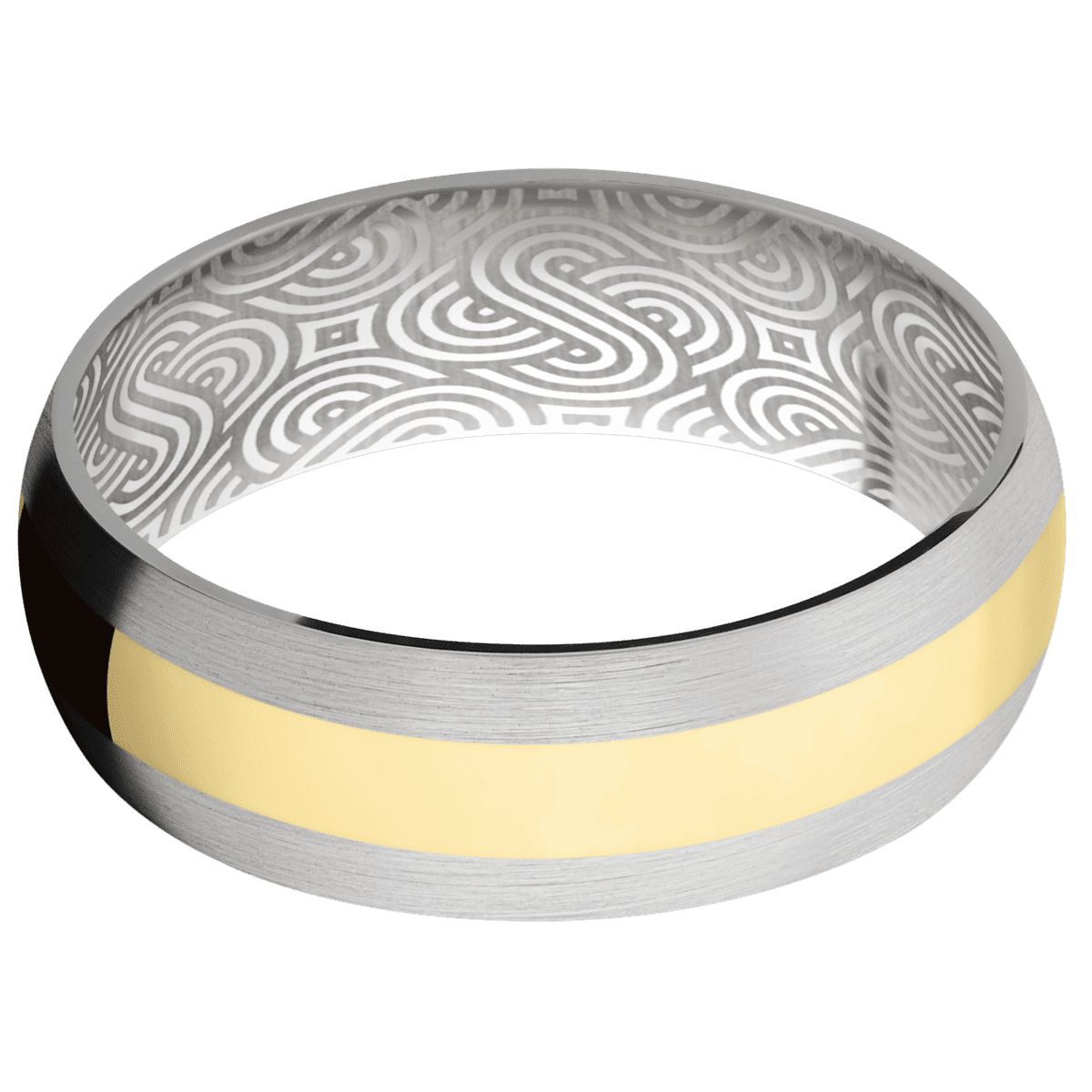 14K White Gold + Satin Finish