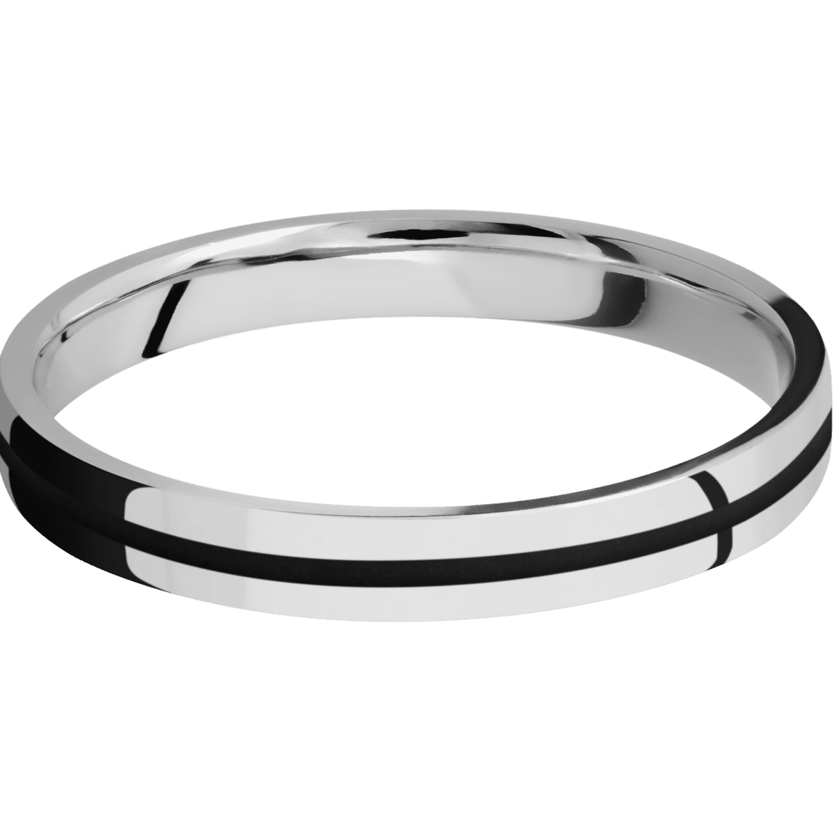 Palladium Silver + Polish Finish