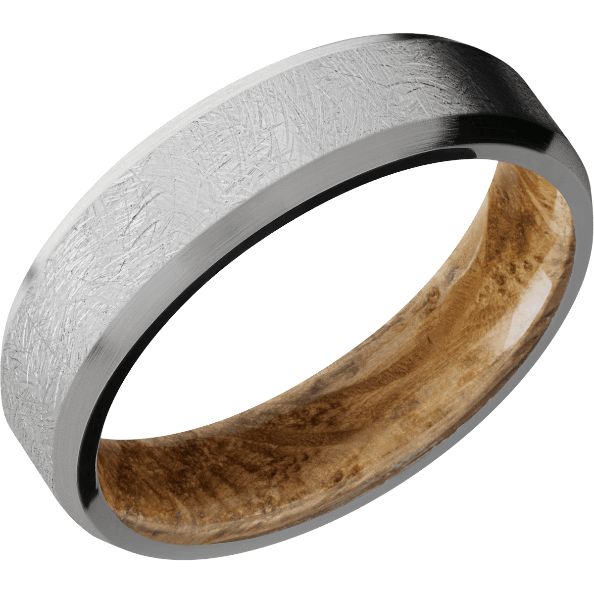 Titanium + Distressed , Satin Finish + Whiskey Barrel