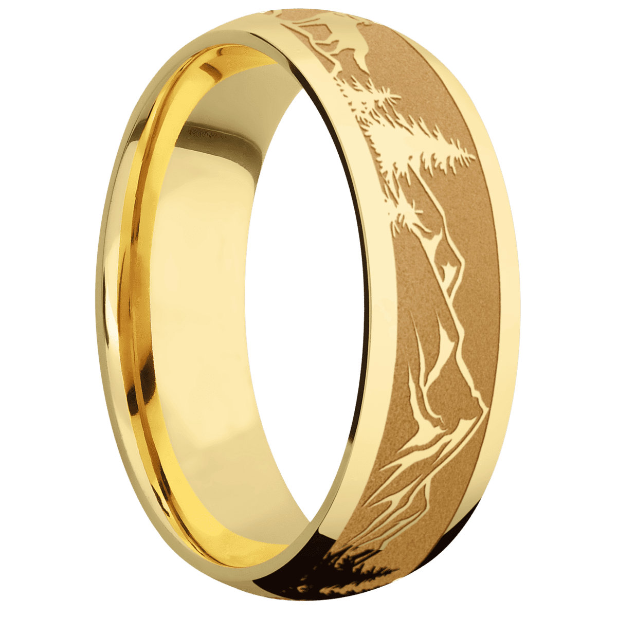 10K Yellow Gold + Polish Finish