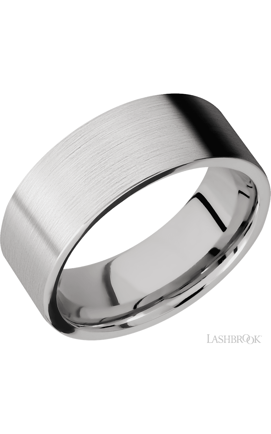 8 mm wide Flat Cobalt Chrome band.