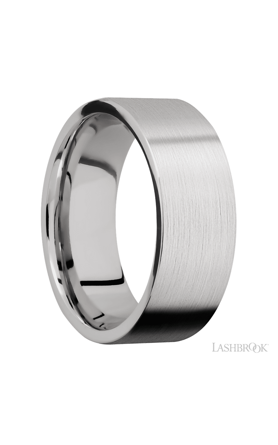 8 mm wide Flat Cobalt Chrome band.