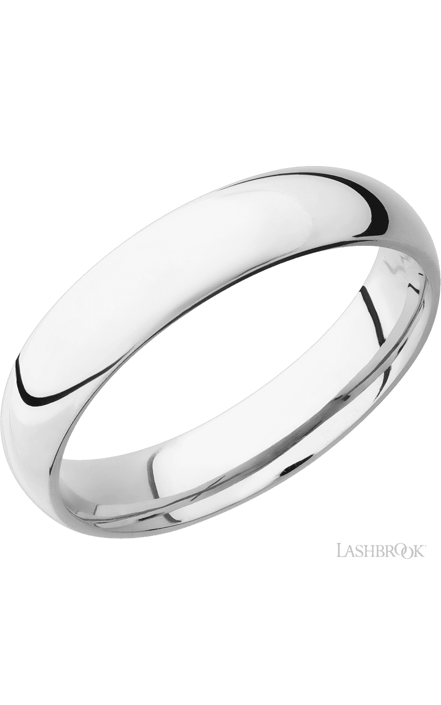 5 mm wide Domed Cobalt Chrome band.