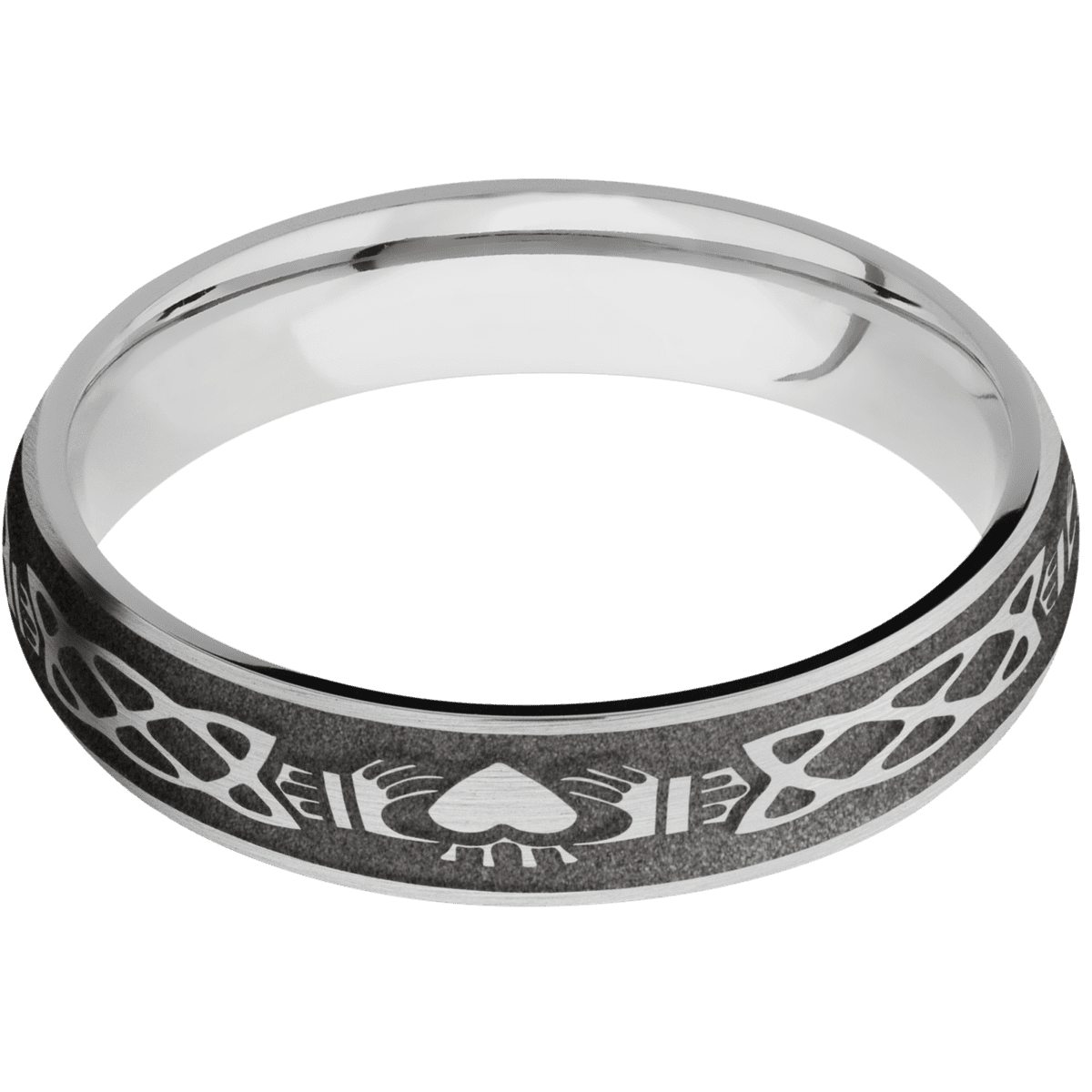 10K White Gold + Satin Finish