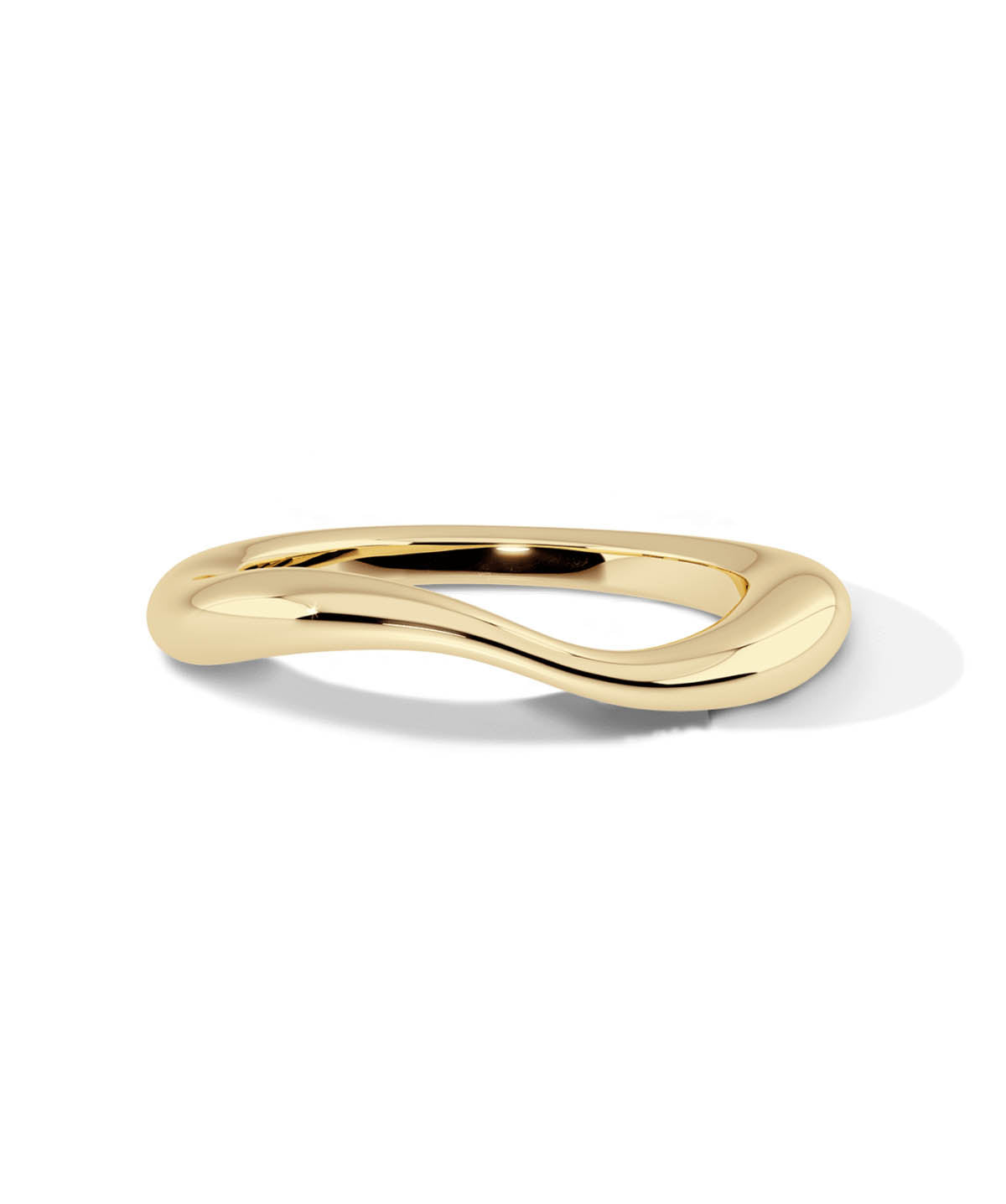 14K Yellow Gold Wave Ring