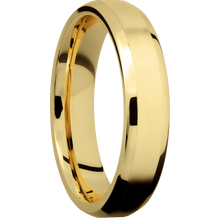 14K Yellow Gold + Bead , Polish Finish