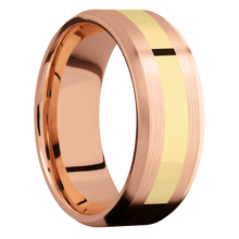 18K Rose Gold + Satin , Satin Finish