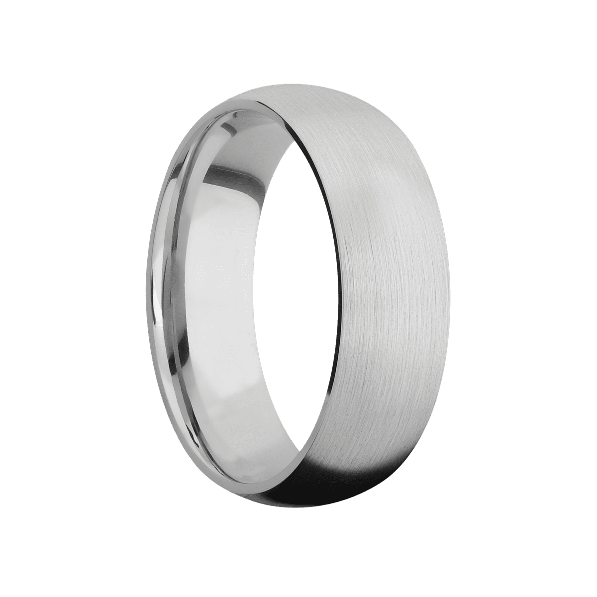14K White Gold + Satin Finish