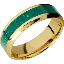 14K Yellow Gold + Satin , Polish Finish