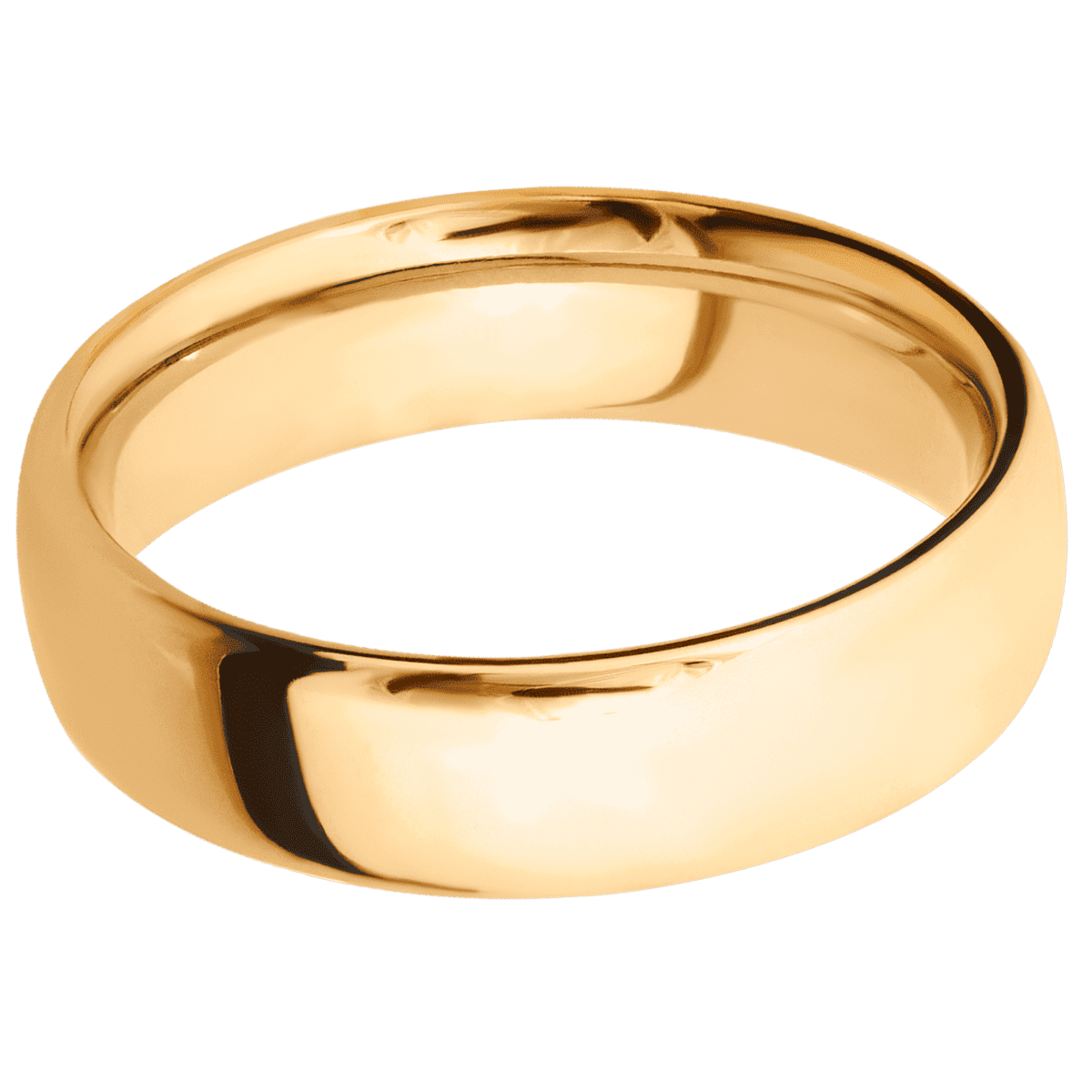 14K Yellow Gold + Polish Finish