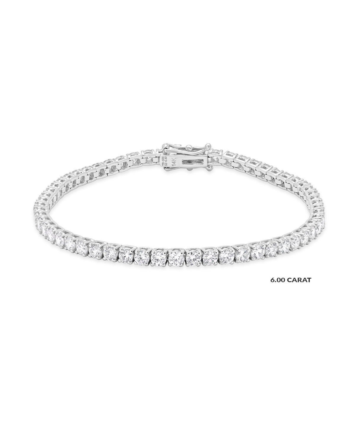 14K Gold Natural Diamond Tennis Bracelets