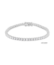 14K Gold Natural Diamond Tennis Bracelets