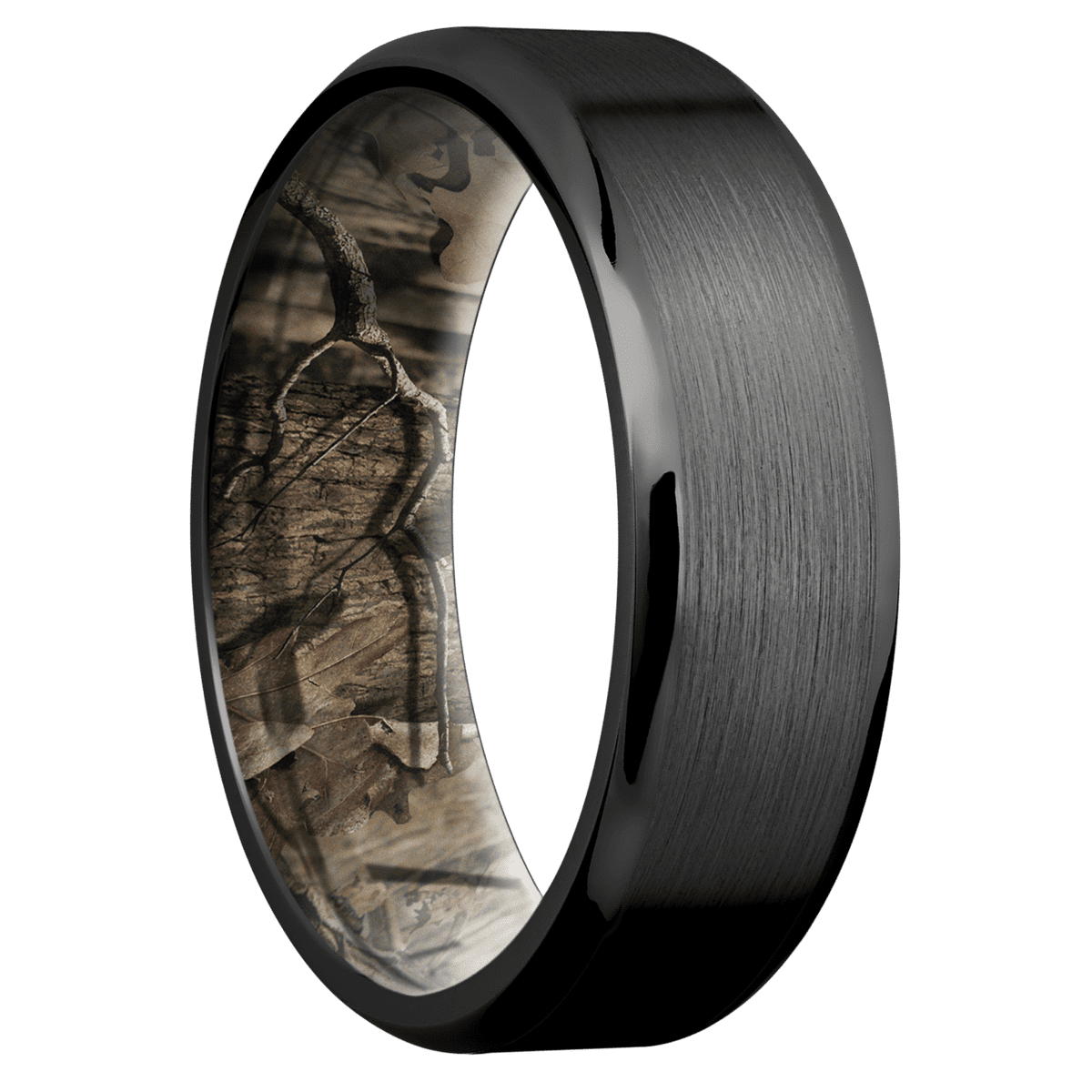 Zirconium + Satin , Polish Finish + MossyOak Break Up Infinity