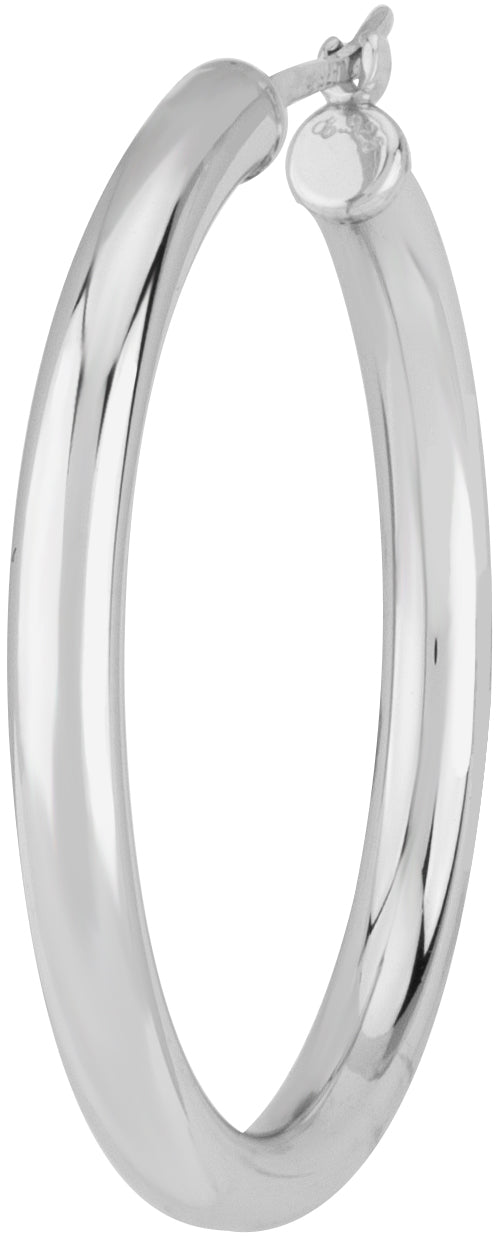 Sterling Silver 3x30M Tube Earrings