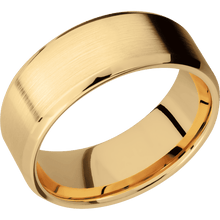 14K Yellow Gold + Satin , Polish Finish