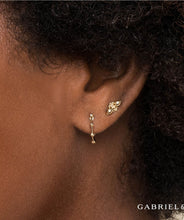 14K Yellow Gold Bujukan Station Huggie Earrings