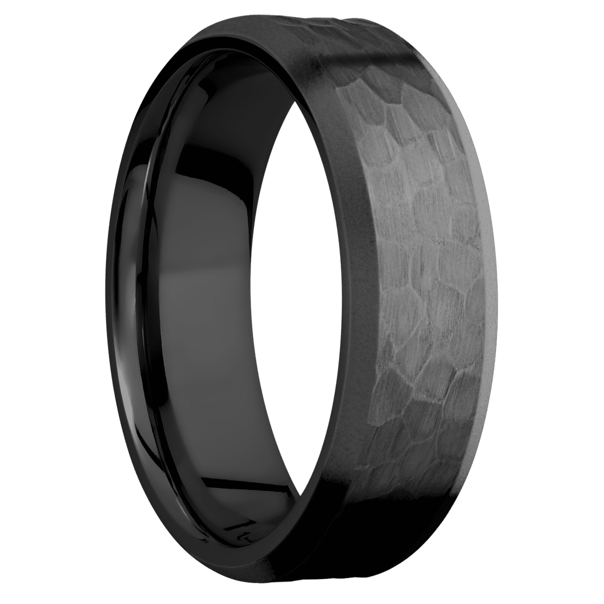 Zirconium + Hammer , Bead Finish