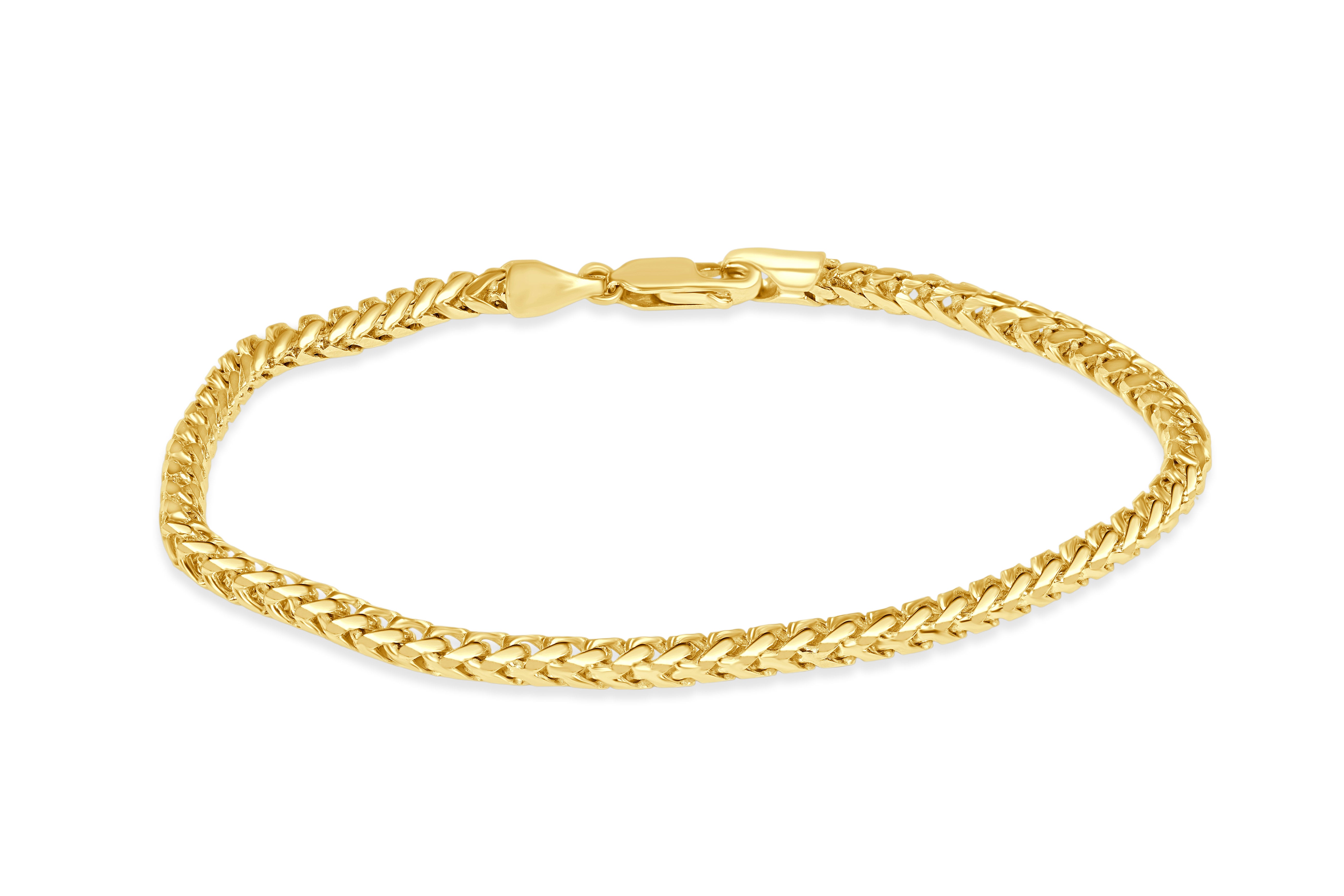 10K Yellow Gold 3.5mm Solid Franco Chain
