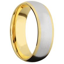 14K Yellow Gold + Satin Finish