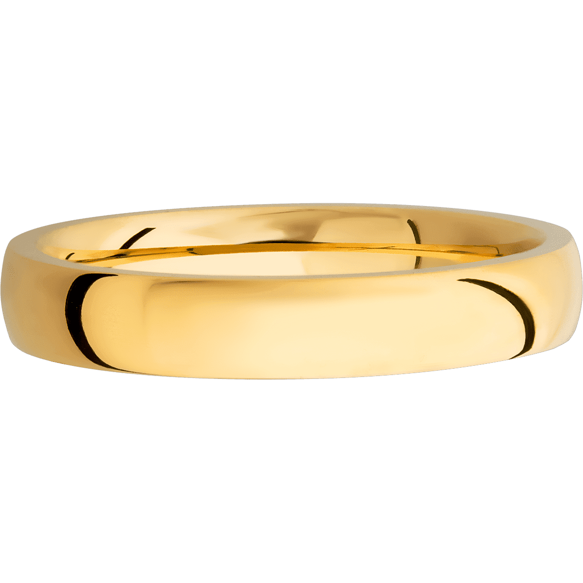 14K Yellow Gold + Polish Finish