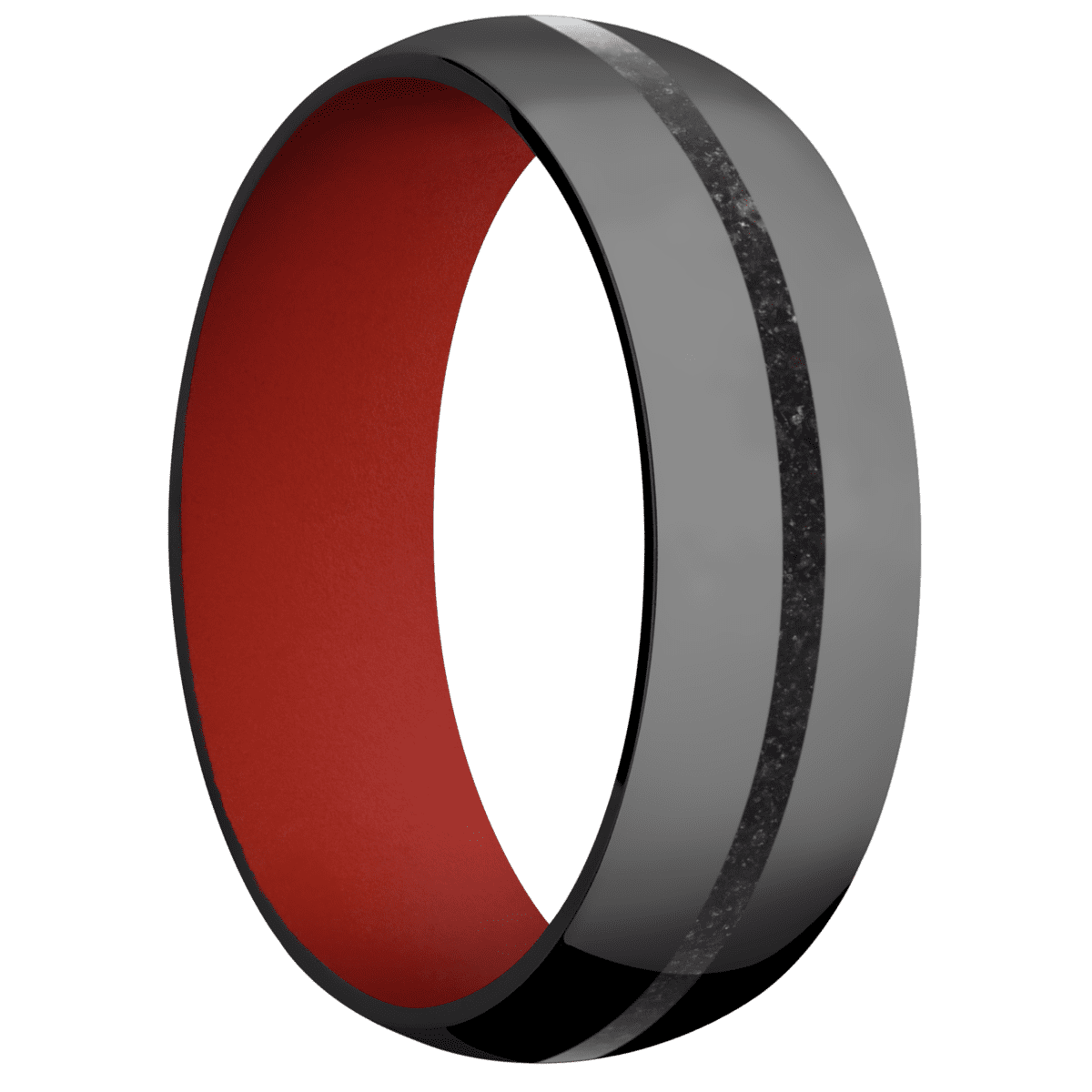 Zirconium + Polish Finish + Red Apple