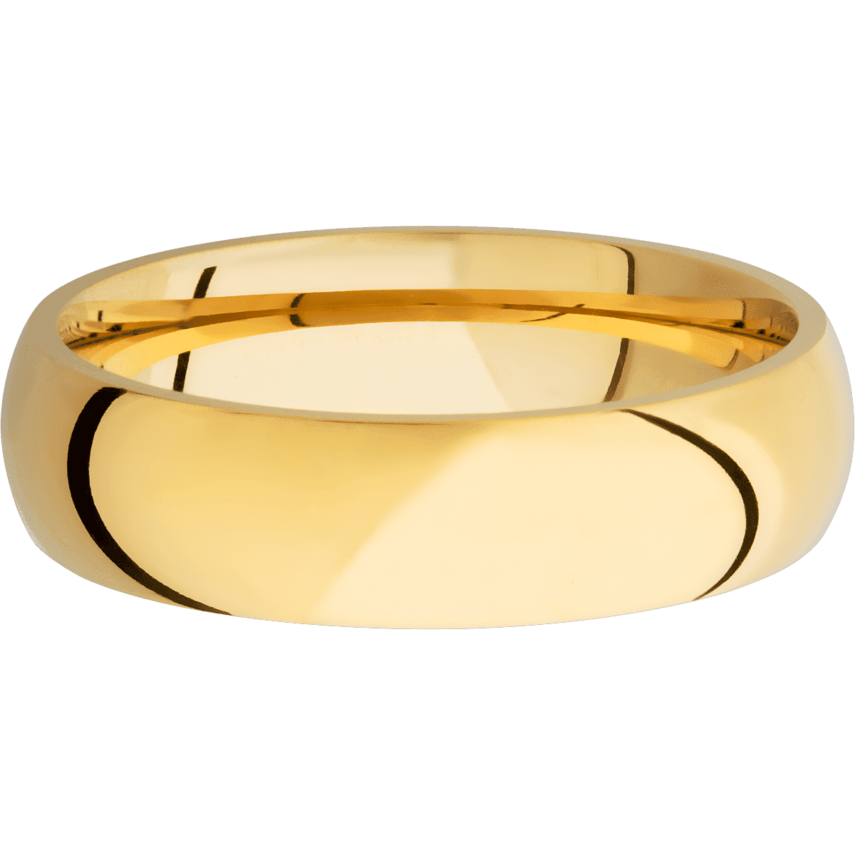 14K Yellow Gold + Polish Finish
