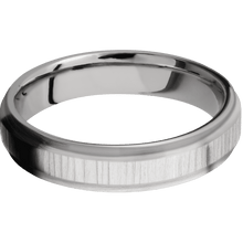 14K White Gold + Treebark1 , Satin Finish