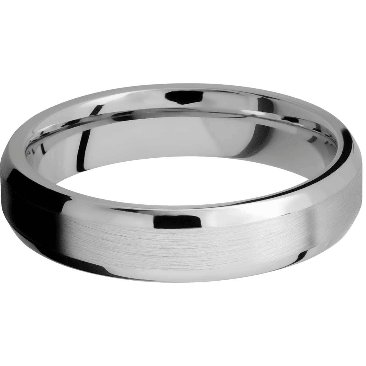 14K White Gold + Satin , Polish Finish