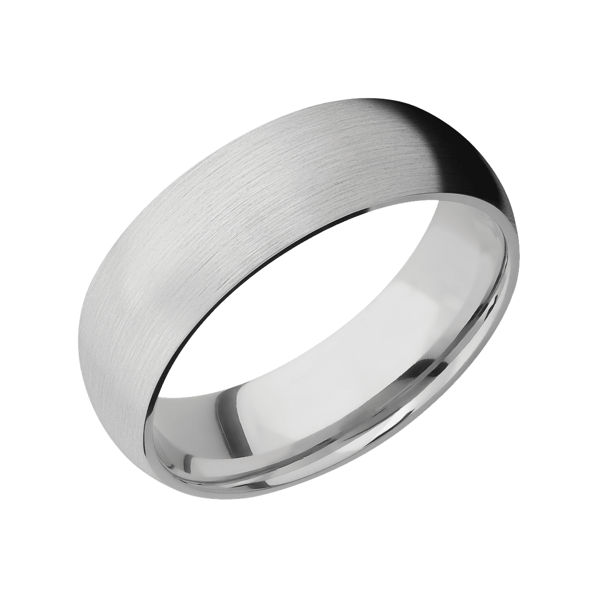 14K White Gold + Satin Finish