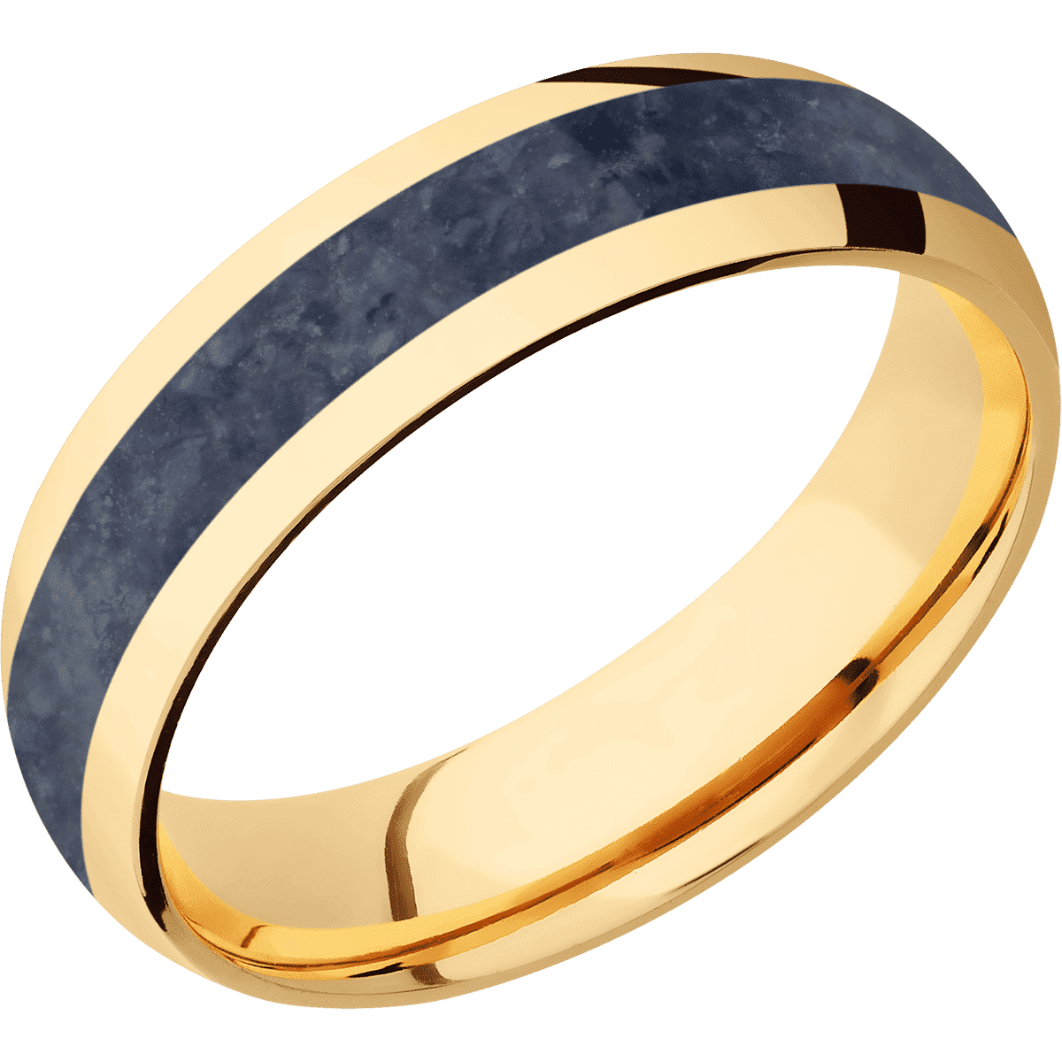 14K Yellow Gold + Polish Finish