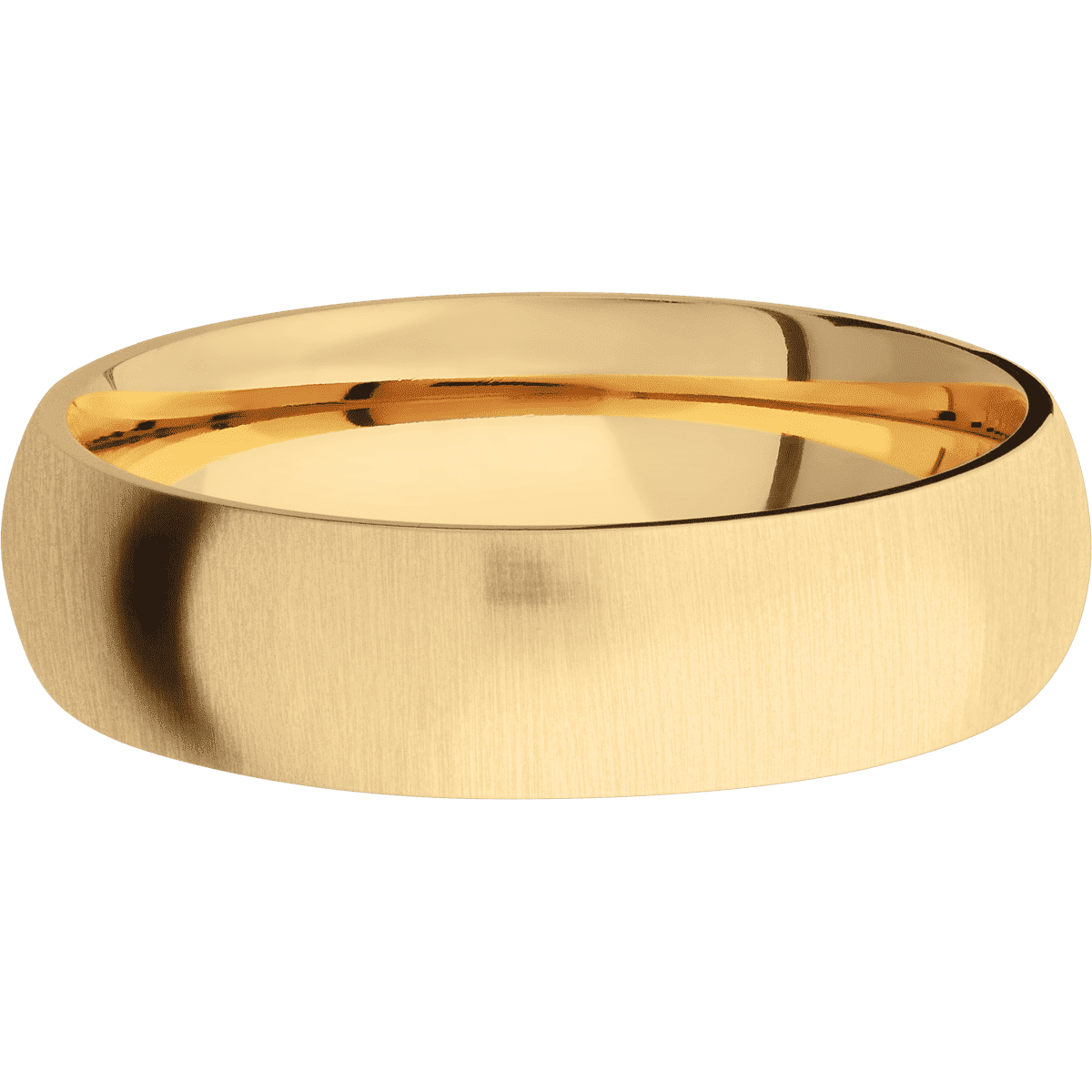 14K Yellow Gold + Crosssatin Finish