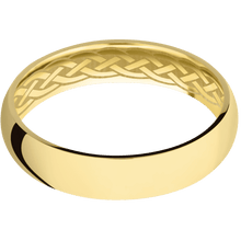 14K Yellow Gold + Polish Finish